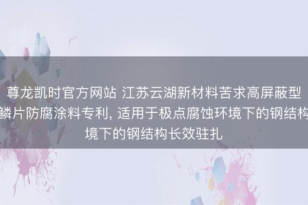 尊龙凯时官方网站 江苏云湖新材料苦求高屏蔽型环氧玻璃鳞片防腐涂料专利， 适用于极点腐蚀环境下的钢结构长效驻扎