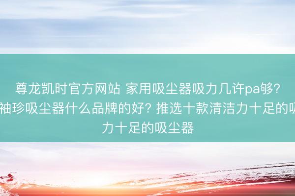 尊龙凯时官方网站 家用吸尘器吸力几许pa够? 家用袖珍吸尘器什么品牌的好? 推选十款清洁力十足的吸尘器